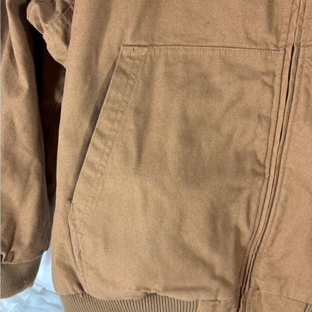 NWT Lee Workwear 1989 Heavy Caramel Tan Canvas Bomber Jacket Coat XLarge NWT - Picture 5 of 8